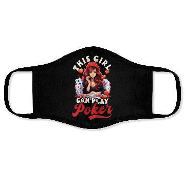 Discover Poker Girl Can Play Poker Face Masks