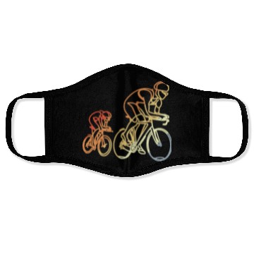 Discover Cycling Retro Style Face Masks