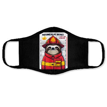 Discover Patience in Flames: Sloth Firefighter Face Masks