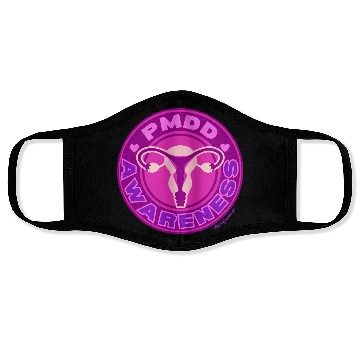 Discover PMDD Awareness Logo | Pink Purple Womb Face Masks