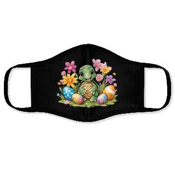 Discover Easter Turtle Delight: Colorful & Cute Design Face Masks