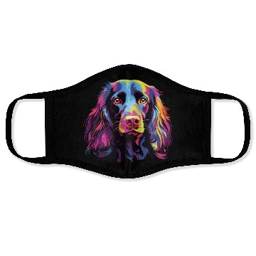 Discover Watercolor Colorful Boykin Spaniel Face Masks