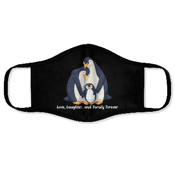 Discover Penguin Family Face Masks