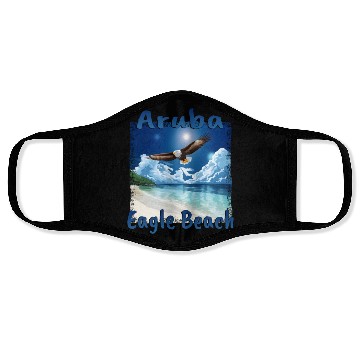 Discover Aruba Eagle Beach Vacation Dream Face Masks