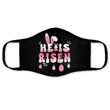 Discover He Is Risen Easter Celebration Theme Bunny Eggs Face Masks