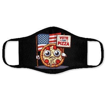 Discover Vote Pizza: US Election Special Face Masks