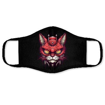 Discover Urban Mecha Tech Cat Face Masks