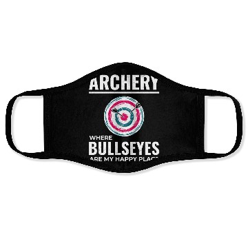 Discover Archery Targets Archer Bullseye Shooting Sport Face Masks