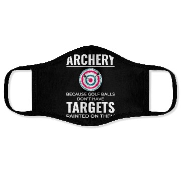 Discover Archery Targets Archer Bullseye Shooting Sport Face Masks
