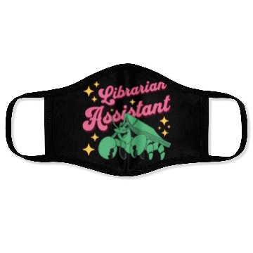 Discover Librarian Assistant Job Title Awesome Library Face Masks