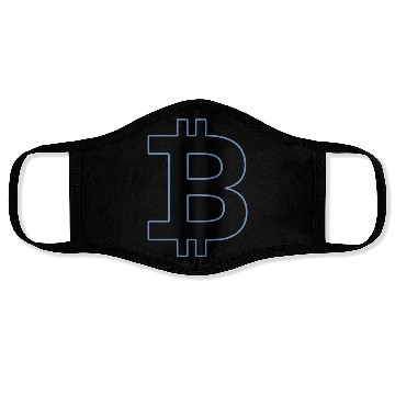 Discover Bitcoin Silhouette Pocket Currency Store Face Masks