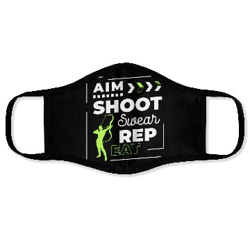 Discover Archery Longbow Bow Club Face Masks