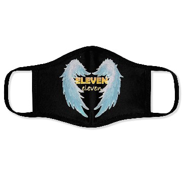 Discover 11 11 angel number with positive quote Face Masks