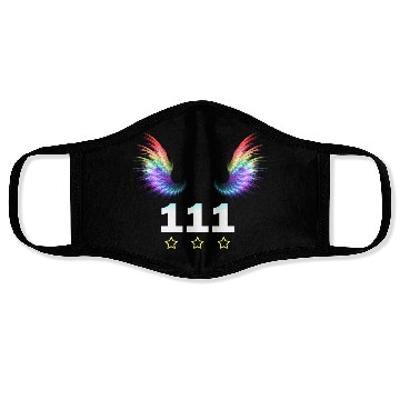 Discover 111 Angel Number pattern Face Masks