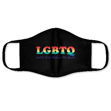 Discover Funny LGBTQ Anti Biden - Let's Get Biden To Quite Face Masks