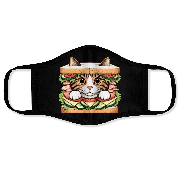 Discover Sandwich Kitty Face Masks