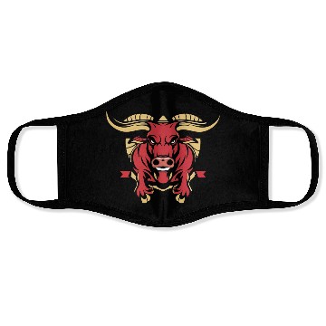 Discover Saint Fermin bulls running Face Masks design