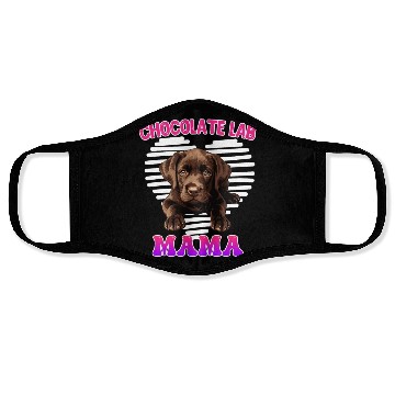 Discover Labrador Retriever CHOCOLATE LAB MOM Labrador Face Masks