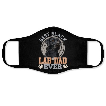Discover Labrador Owner BEST BLACK LAB DAD EVER Dog Face Masks
