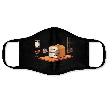 Discover Get That Grain: Funny Bread Gym Lifting Face Masks