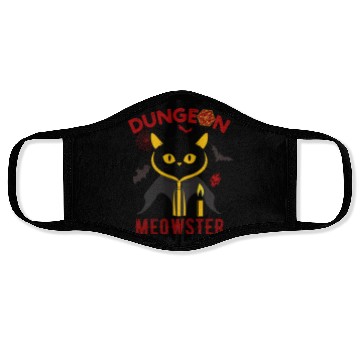 Discover Dungeon Meowster Face Masks