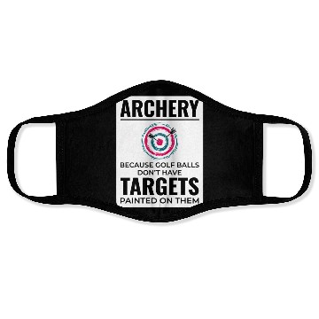 Discover Archery Targets Archer Bullseye Shooting Sport Face Masks