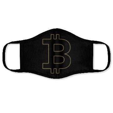 Discover Bitcoin Silhouette Pocket Currency Store Face Masks