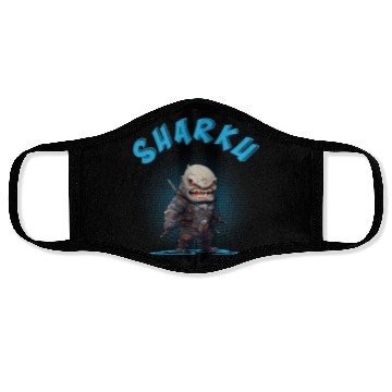 Discover Chibi Sharku Warrior Face Masks