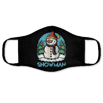 Discover Snowman Face Masks design premium