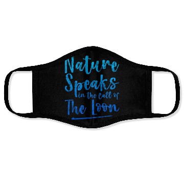 Discover Nature Speaks In The Call Of The Loon 3 Face Masks