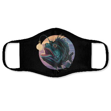 Discover Anglerfish Vintage for Men Women Kid Fish Lover Face Masks