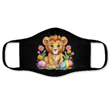 Discover Easter Lion: Vibrant & Adorable Spring Design Face Masks