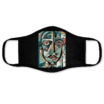 Discover Modern Art Face Design Face Masks