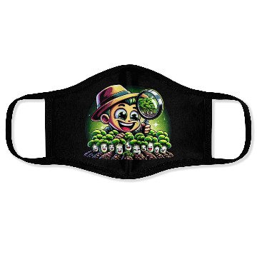 Discover Vegan Agriculture Growing Sprouts Vegetables Face Masks