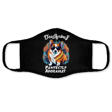 Discover Corgi Dog Pawfectly Adorable Face Masks