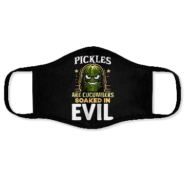 Discover Pickle Lover Funny Pickle Dill pickle Pickled Face Masks