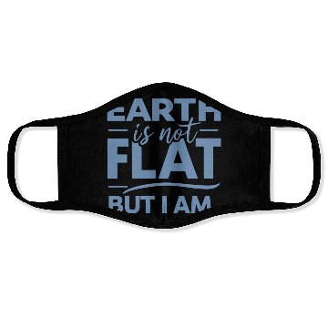 Discover Flat Earth Satire Ironic Jokes Face Masks
