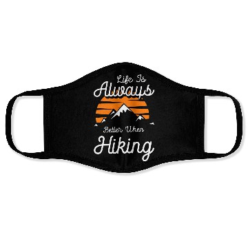 Discover Climbing Climber Trekking Adventure Face Masks