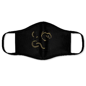 Discover Love Crested Gecko Lizard Design Face Masks