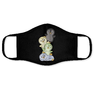 Discover Cassgender Flag Pride Lgbtq Cute Penguin Face Masks