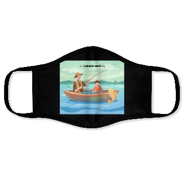 Discover Fishing Adventure Design Face Masks