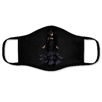 Discover Gothic Elegance in Flamenco dance Face Masks