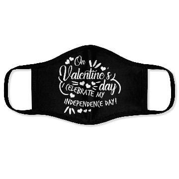 Discover Valentine's Day Independent Single Face Masks