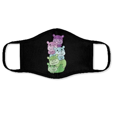 Discover Toric Flag Pride Lgbtq Cute Hippo Face Masks