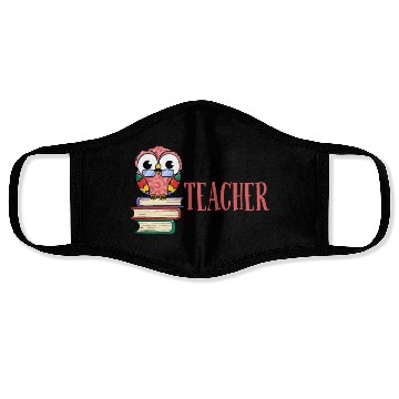 Discover Best Teacher Ever Owl Books Teaching Face Masks