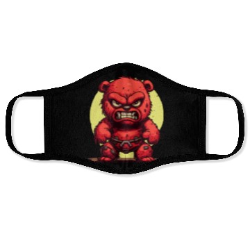 Discover Angry Stuffed Bear Face Masks