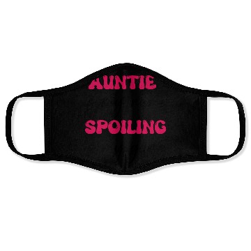 Discover auntie is my name, spoiling is my game/aunt gift Face Masks