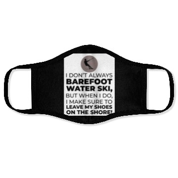 Discover Barefoot Water Skiing Extreme Sports Barefooting Face Masks