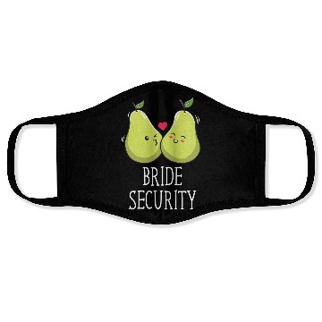 Discover Bride Security Funny Wedding Little Ring Bear Face Masks
