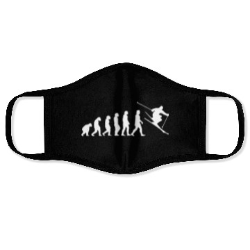 Discover Skiing Mountains Winter sports Nature Face Masks